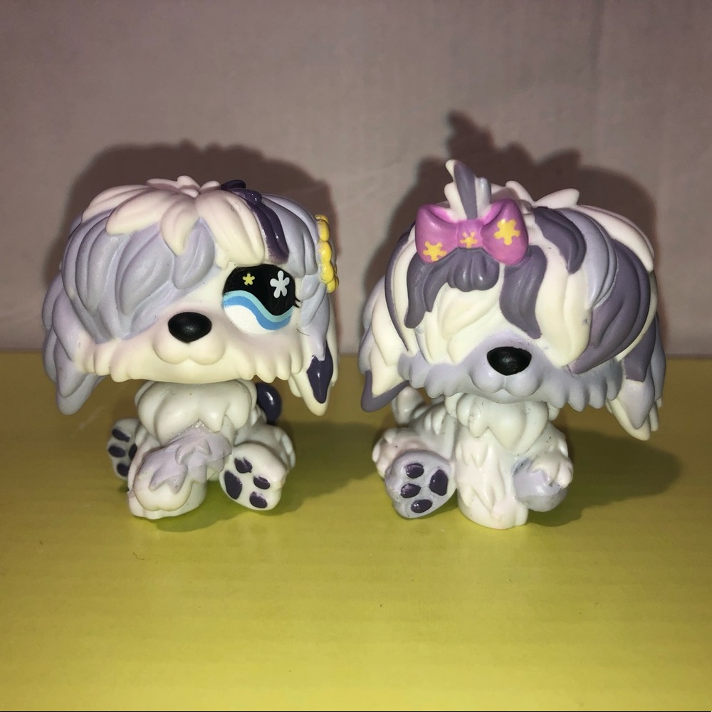 LPS Littlest Pet Shop Sheepdog Twins #456 and #466